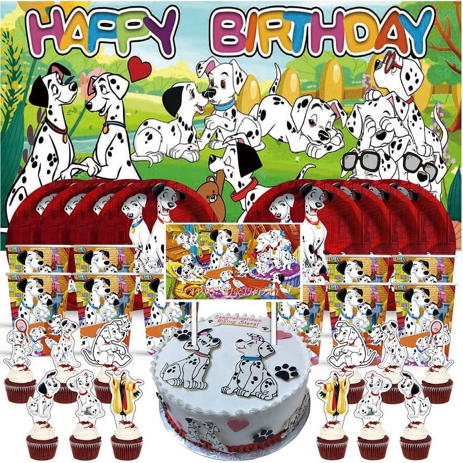 101 Dalmatians Birthday Cups Party Supplies Decor Backdrop Paper