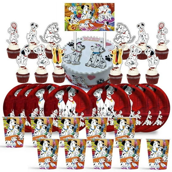 101 Dalmatians Birthday Cups Party Supplies Plates Decorations Cake Topper Decor