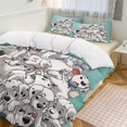 101 Dalmatians Cartoon Home Bed 3piece Set, Polyester Wash Student