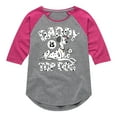 thumbnail image 1 of Disney - 101 Dalmatians - Daddy Is Top Dog - Toddler And Youth Girls Raglan Graphic T-Shirt, 1 of 5