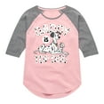 thumbnail image 1 of Disney - 101 Dalmatians - Daddy Is Top Dog - Toddler And Youth Girls Raglan Graphic T-Shirt, 1 of 5