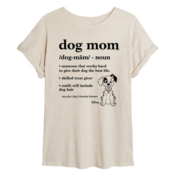 101 Dalmatians - Dog Mom Definition - Women's Oversized Graphic T-Shirt