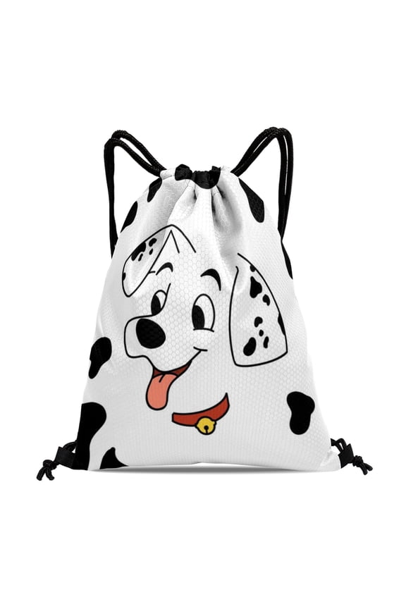 101 Dalmatians Fitness and Travel Bag:Waterproof, perfect for hiking, yoga, swimming, beach, and shopping, measuring 15.7*17.7 inches.