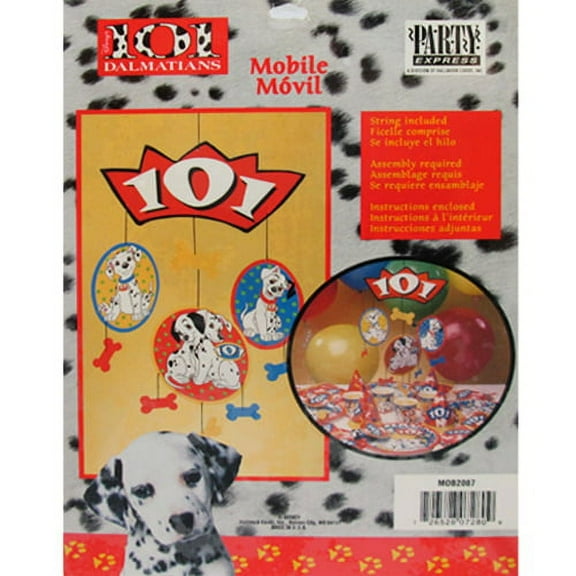 101 Dalmatians Hanging Mobile Party Decoration (1ct)