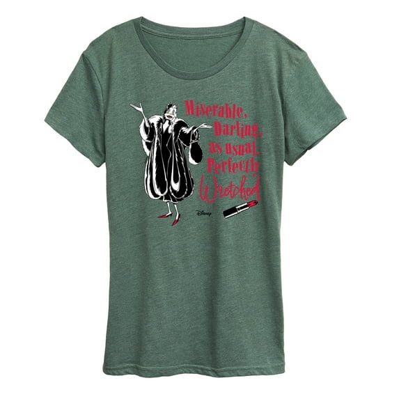 101 Dalmatians - Miserable Perfectly Wretched - Women's Short Sleeve Graphic T-Shirt