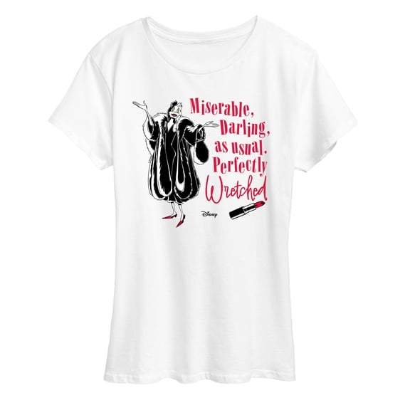 101 Dalmatians - Miserable Perfectly Wretched - Women's Short Sleeve Graphic T-Shirt