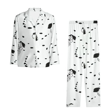101 Dalmatians Pajamas Children Long Sleeve Button Pajamas Sleepwear Soft Leisure Set