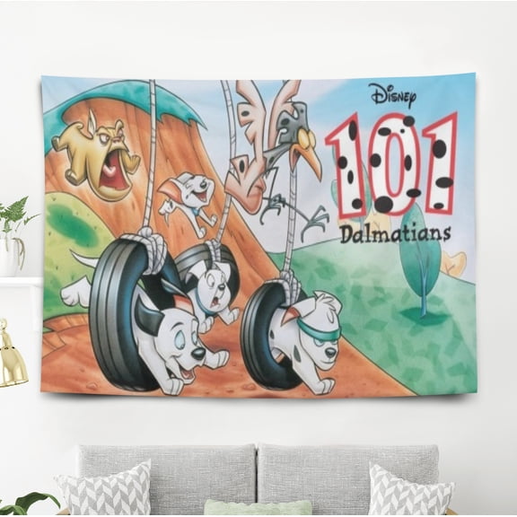 101 Dalmatians The Series Tapestry Gift Wall Hanging Backdrop for Room Bedroom Girls Fans Background Banner Party Birthday Supplies Decor