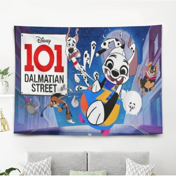101 Dalmatians The Series Tapestry Gift Wall Hanging Backdrop for Room Bedroom Girls Fans Background Banner Party Birthday Supplies Decor