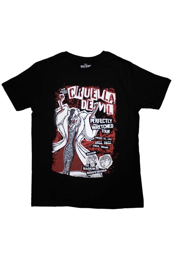 101 Dalmatians Unisex T-Shirt: Cruella Tour (X-Large)