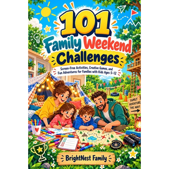 101 Family Weekend Challenges: Screen-Free Activities, Creative Games, and Fun Adventures for Families with Kids Ages 5-, (Paperback)