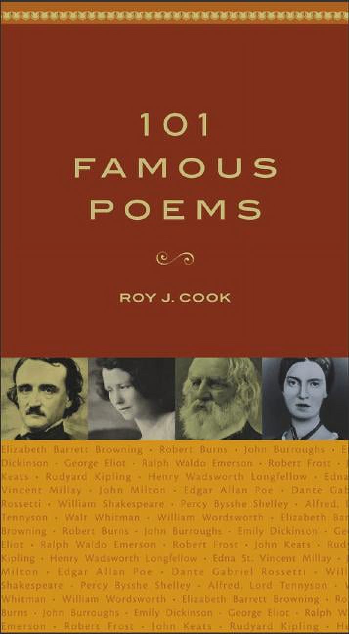 101 Famous Poems (Hardcover) - image 1 of 1