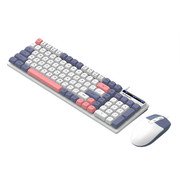 101 Key Two Tone Wired Keyboard Mouse Combo with Adjustable DPI Office Laptop
