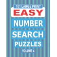 thumbnail image 1 of 101 Large Print Easy Number Search Puzzles Volume 4: A one puzzle per page book suitable for Adults and Teens and anyone new to Number Search Puzzles. (Paperback), 1 of 1