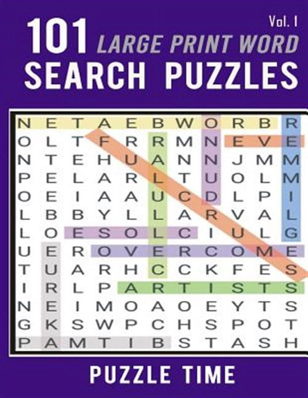 Puzzle Time Word Finds: 101 Large Print Word Search Puzzles (Paperback)(Large Print)