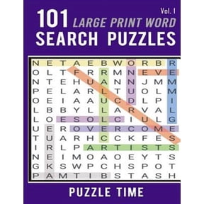 Puzzle Time Word Finds: 101 Large Print Word Search Puzzles (Paperback)(Large Print)