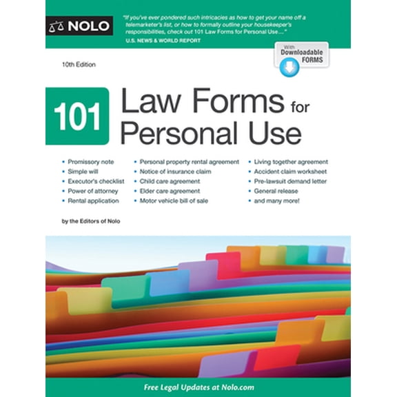 Pre-Owned 101 Law Forms for Personal Use
