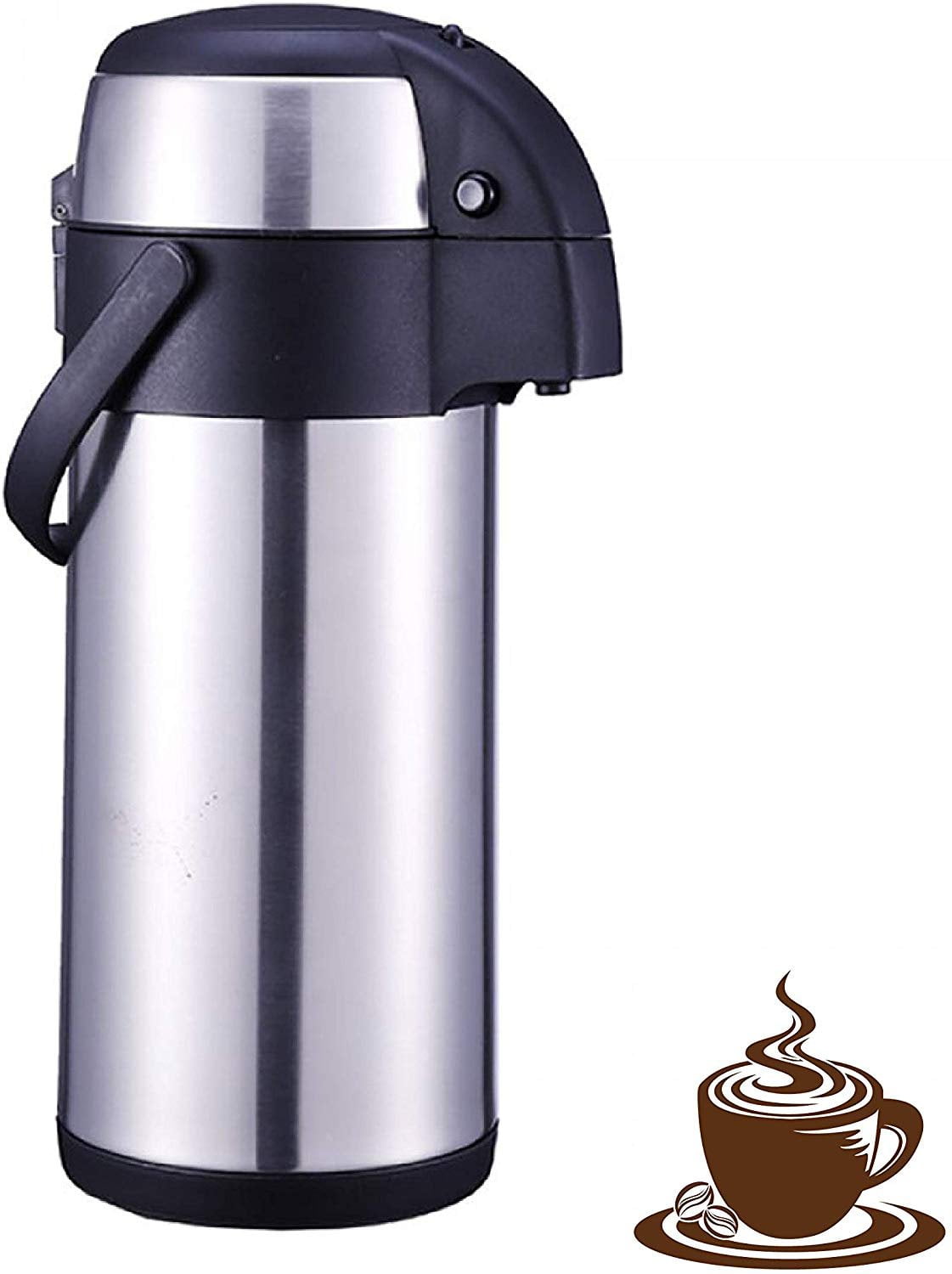 3L Thermal Coffee Carafe Double Wall Vacuum Flask Large Capacity