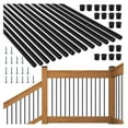 101 Pack 26" Aluminum Deck Balusters, Hollow Round Aluminum Deck