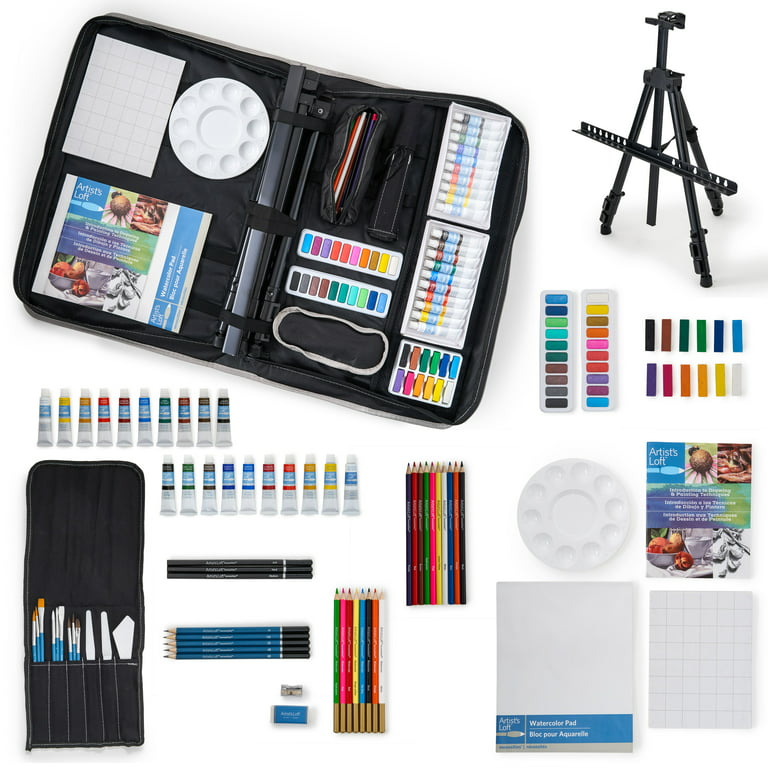 Art 101 Deluxe Art Set in A Wood Organizer Case, 119 Pieces