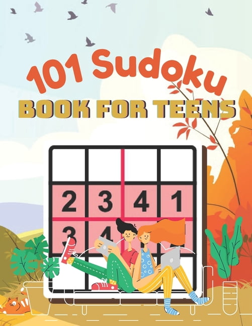 101 Sudoku Book for teens: A Book Type Of Kids Awesome Brain Games Gift From Mom (Paperback)