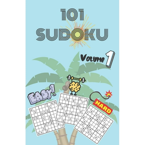101 Sudoku - Volume 1: Facile a difficile - Stampa grande - Libro di piccolo formato - Soluzioni (Paperback)