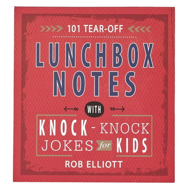 101 Tear-Off Lunchbox Notes with Knock-Knock Jokes for Kids, Funny Inspirational Encouragement for Kids, Space to Write Personal Message