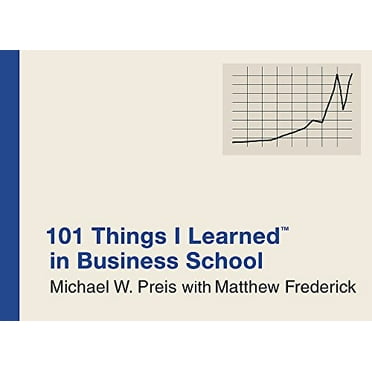 Pre-Owned 101 Things I Learned (R) in Business School (Hardcover) 0446550280 9780446550284