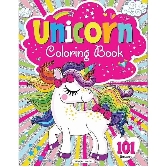 101 Unicorn Colouring Book: Fun Activity Colouring Book for Children, (Paperback)