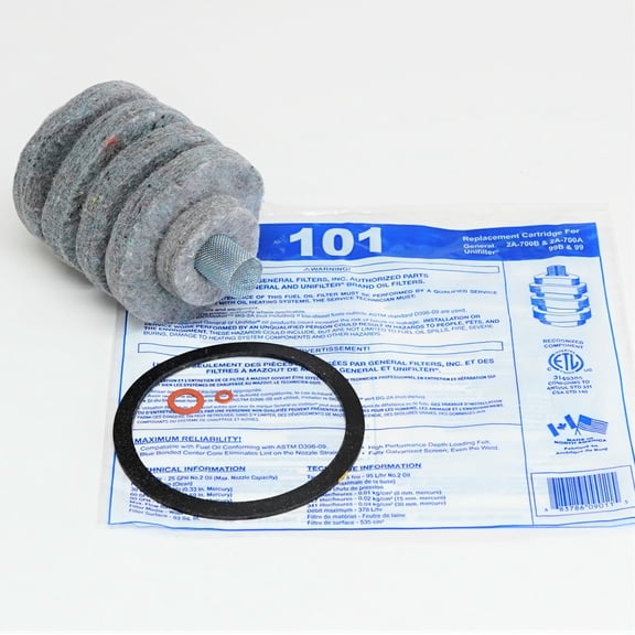 Unifilter 9011 101 Wool Felt Replacement Oil Filter Cartridge Fits 2A