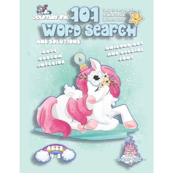 101 Word Search for Kids: SUPER KIDZ Book. Children - Ages 4-8 (US ...