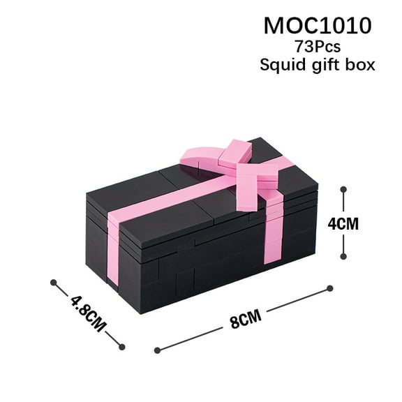 1010 Squid Gift Boxes Game Movie Bow Creative Series 73Pcs Building Blocks Sets Bricks Toy For Children Adults Assemble Model