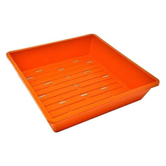 1010 Trays Orange 10 Pack Extra Strength w/Holes Seed Starting Microgreens