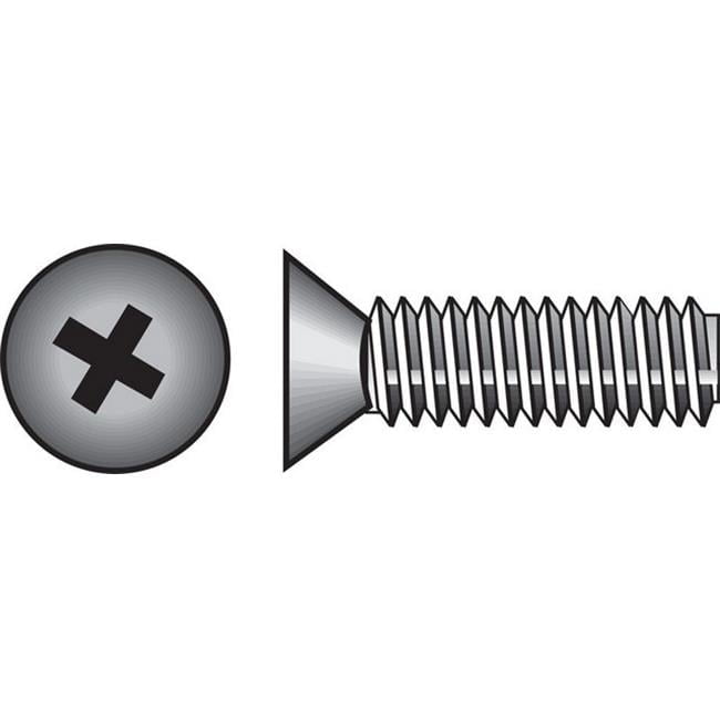101040 No. 10-32 x 0.5 in. Steel Machine Screws