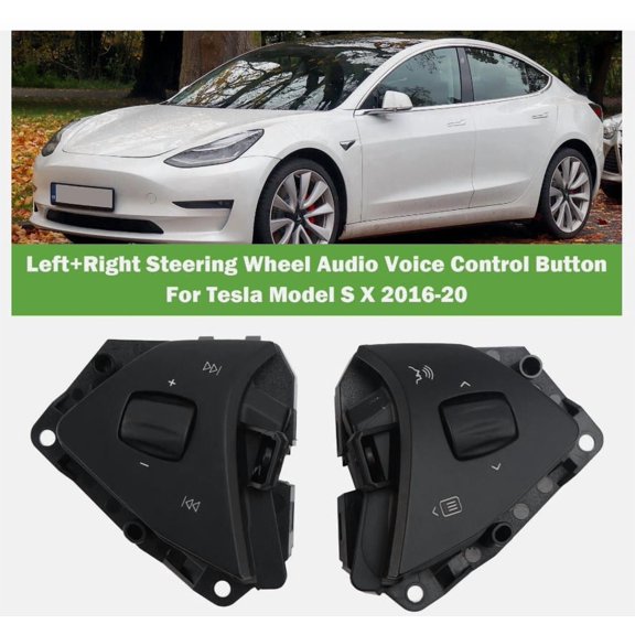 1013242-00-F 1013242-00-J Steering Wheel Control Switch for 2016-2020 Tesla Model S X - Left & Right Set