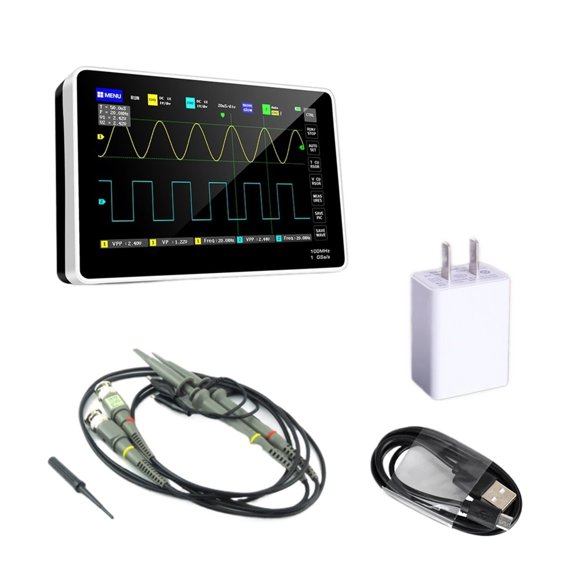 1013D 100M 1GS 7 Portable Digital Storage Oscilloscope Touch Screen