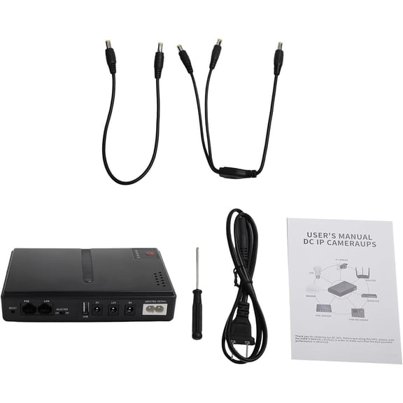 1018L Multi-Voltage DC UPS Backup Power Supply 5V 9V 12V Uninterruptible Power System for Router Phone Security Camera(1018L)