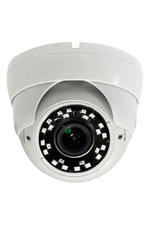101AV Security Dome Camera 1080P True Full-HD 4 IN 1(TVI, AHD, CVI, CVBS) 2.8-12mm Variable Focus Lens SONY 2.4Megapixel STARVIS Image Sensor IR In/Outdoor WDR OSD Camera (White)