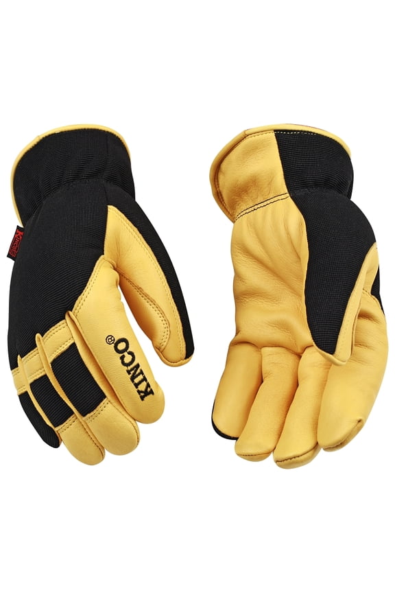 101HKXL Cold Weather Gloves, Deerskin Palm, Spandex Back, Easy-on Cuff, Heatkeep Thermal Lining, Extra Large