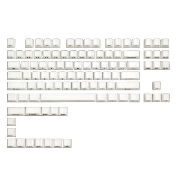 101Key Double Shot Side Printed Keycaps PC Materials For RGBs Backlit Keyboards