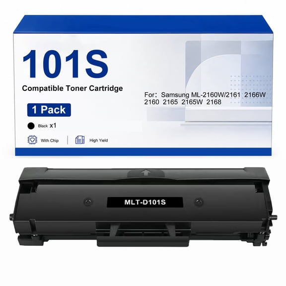 101S Toner Cartridge Compatible with Samsung 101S MLT-D101S SF-760 ML-2160 SCX-3400 Printer(1 Pack)