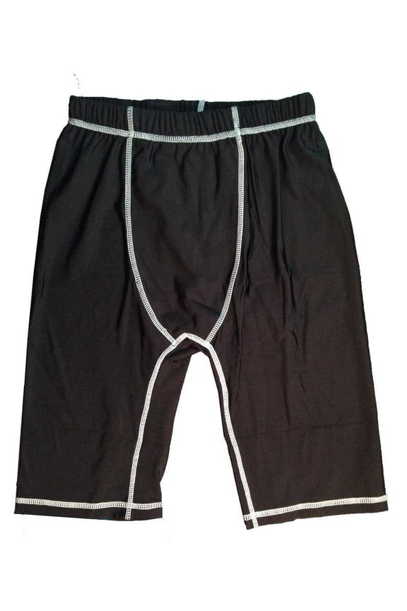 101SNORKEL Black Rash Shorts with Drawstring Waist SMALL