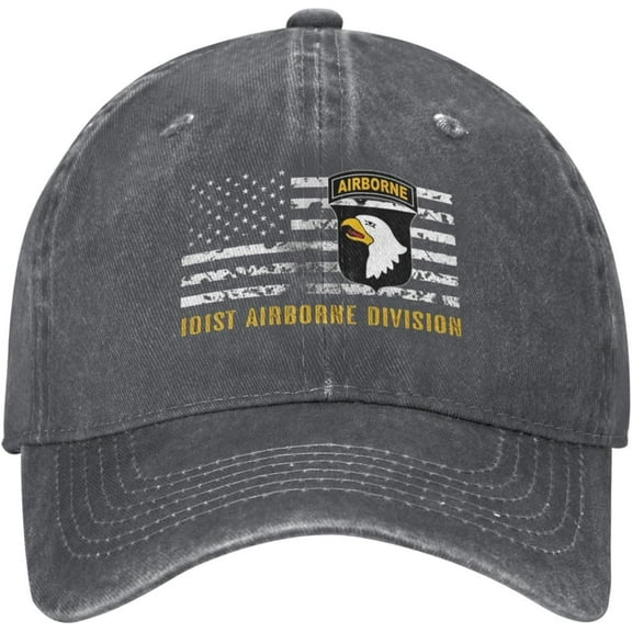 101st Airborne Division (Distressed Flag) Baseball Cap for Men Women Hat Adjustable Vintage Cotton Dad Caps