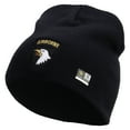 thumbnail image 1 of 101st Airborne Division Embroidered 8 Inch Knitted Short Beanie - Navy OSFM, 1 of 5