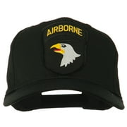 101st Airborne Patched Cap - Black OSFM