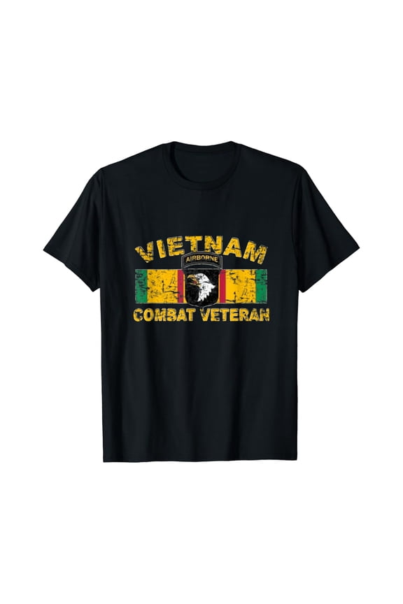 101st Airborne Vietnam Combat Graphic T-Shirt