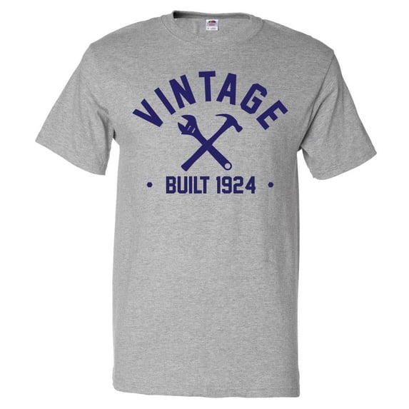 102nd Birthday Gift T shirt 102 Years Old Present 1924 Tools Tee