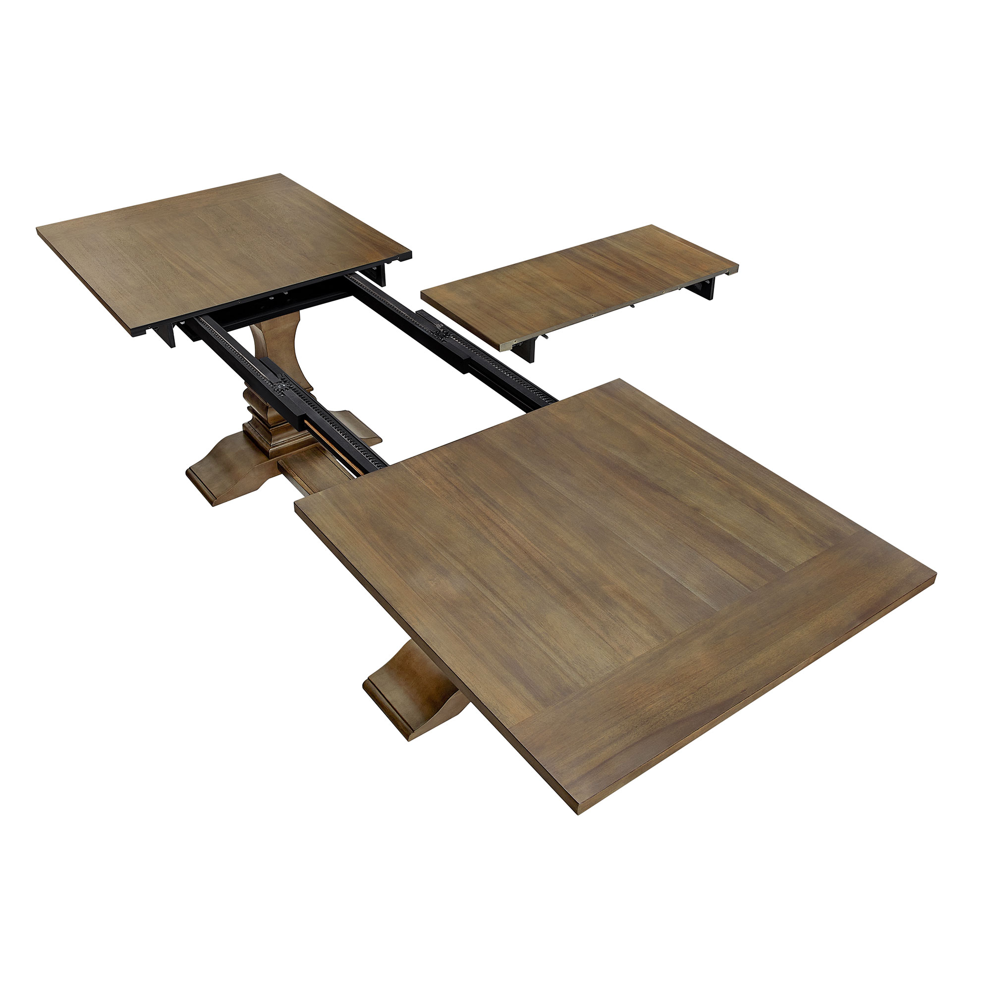 102.01 Inch Extendable Wooden Dining Table for 6 Persons,Long ...
