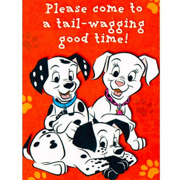 102 Dalmatians Invitations w/ Envelopes (8ct)
