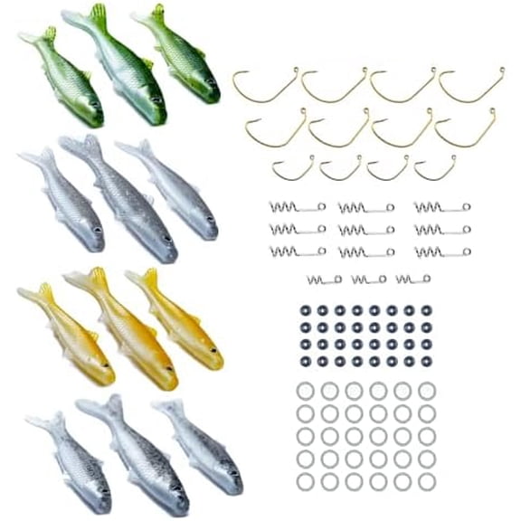 102 Piece Deluxe Pro Kit + Lifelike Lure for All Fish + Durable Material That Catches Fish + Freshwater & Saltwater Fishing Lure + Hooks & Anchors$$Sport & Recreation Other